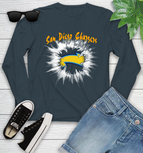 San Diego Chargers NFL Football Adoring Fan Rip Sports Youth Long Sleeve 9