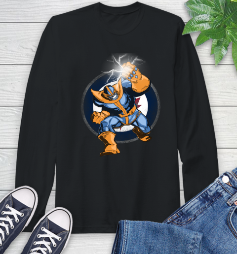 Winnipeg Jets NHL Hockey Thanos Avengers Infinity War Marvel Long Sleeve T-Shirt