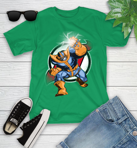 New Jersey Devils NHL Hockey Thanos Avengers Infinity War Marvel Youth T-Shirt 8