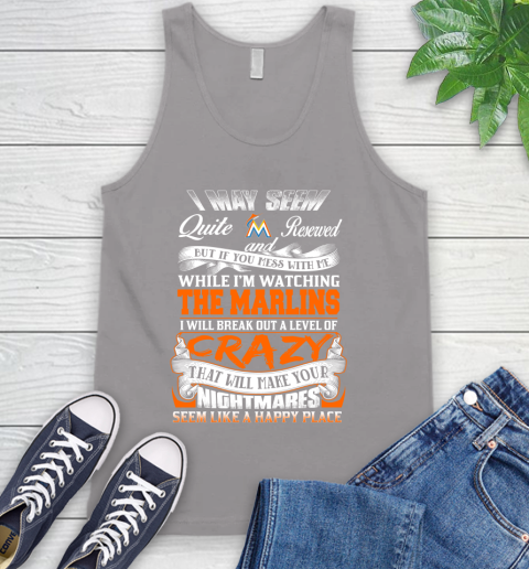 Miami Marlins MLB Baseball Don't Mess With Me While I'm Watching My Team Tank Top 3