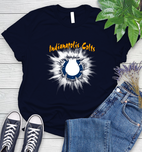 Indianapolis Colts NFL Football Adoring Fan Rip Sports Women's T-Shirt 2