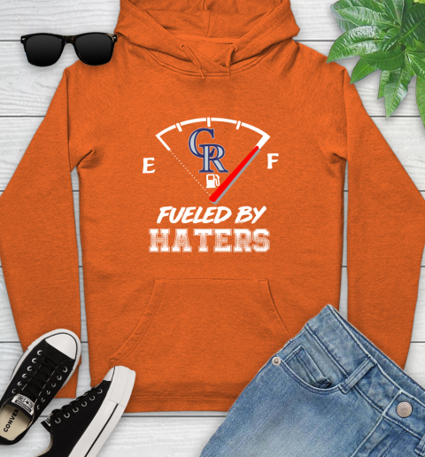 Colorado Rockies MLB Baseball Fueled By Haters Sports Youth Hoodie 5 Colorado Rockies MLB Baseball Fueled By Haters Sports Youth Hoodie - Image 5