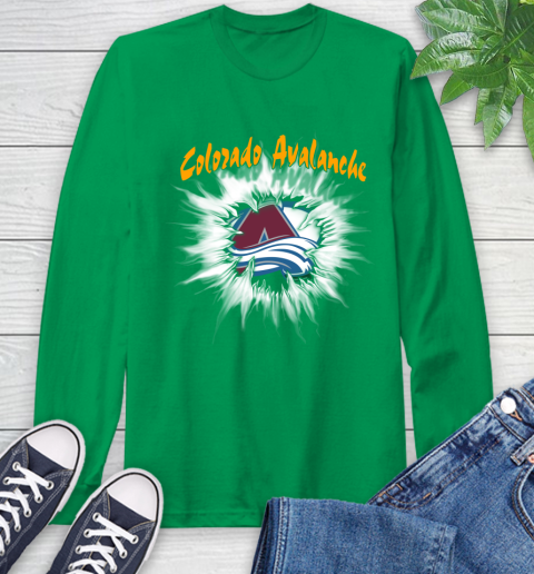 Colorado Avalanche NHL Hockey Adoring Fan Rip Sports Long Sleeve T-Shirt 8