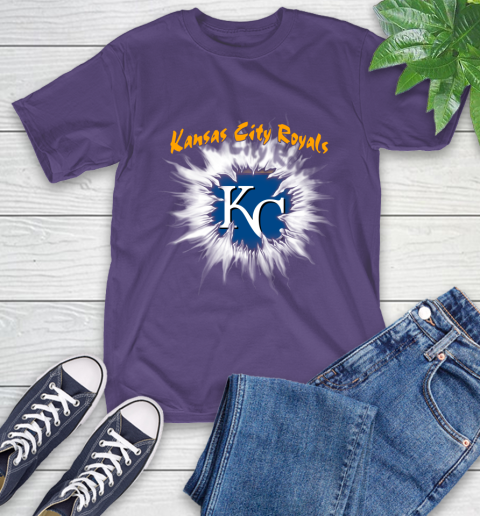 Kansas City Royals MLB Baseball Adoring Fan Rip Sports T-Shirt 5
