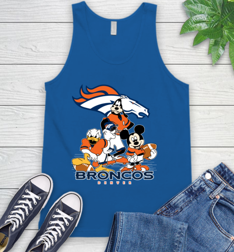 NFL Denver Broncos Mickey Mouse Donald Duck Goofy Football Shirt Tank Top 4