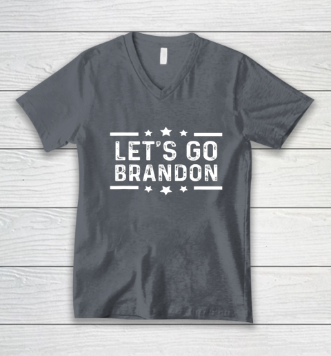 Let's Go Brandon Joe Biden Funny Trendy Sarcastic V-Neck T-Shirt 3