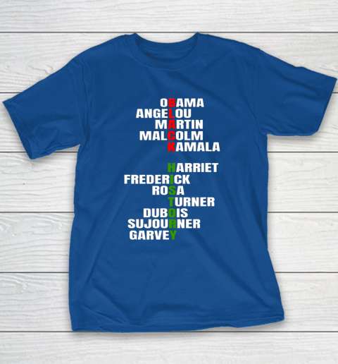 Obama Angelou Inspirational African Black History Month Youth T-Shirt 6