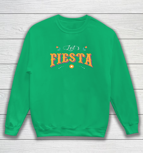 Cinco De Mayo Party Lets Fiesta Mexican Typography Sweatshirt 4