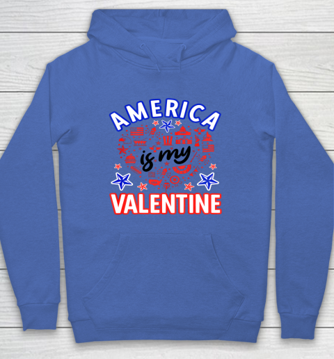 America is My Valentine Proud American Heart USA Hoodie 14
