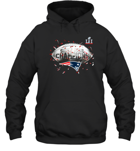 New England Patriots NFL Pro Line by Fanatics Branded Super Bowl LI Champions Confetti Hoodie