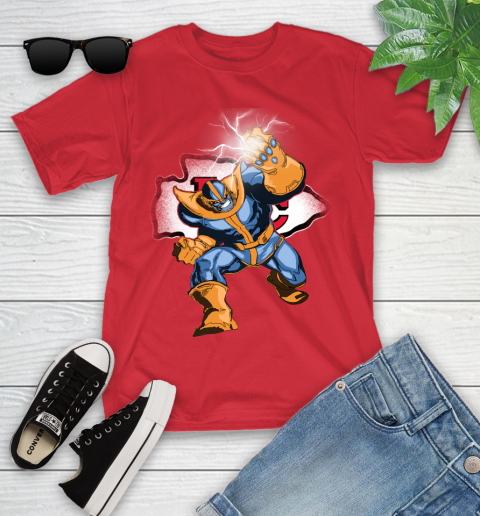 Kansas City Chiefs NFL Football Thanos Avengers Infinity War Marvel Youth T-Shirt 13