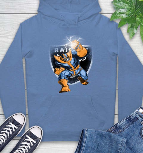 Oakland Raiders NFL Football Thanos Avengers Infinity War Marvel Hoodie 11