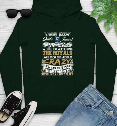 Kansas City Royals MLB Baseball Don't Mess With Me While I'm Watching My Team Youth Hoodie - Image 15