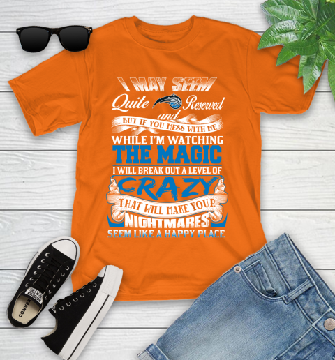 Orlando Magic NBA Basketball Don't Mess With Me While I'm Watching My Team Youth T-Shirt 9