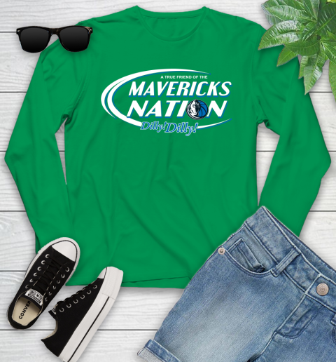 NBA A True Friend Of The Dallas Mavericks Dilly Dilly Basketball Sports Youth Long Sleeve 7