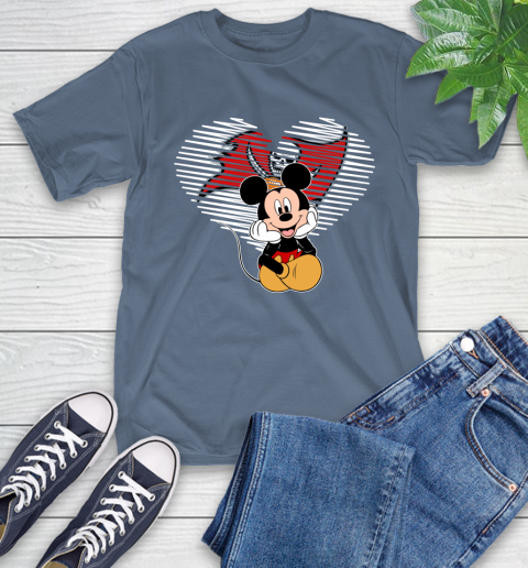 NFL Tampa Bay Buccaneers The Heart Mickey Mouse Disney Football T Shirt_000 T-Shirt 8