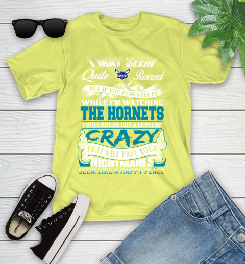 Charlotte Hornets NBA Basketball Don't Mess With Me While I'm Watching My Team Youth T-Shirt 10