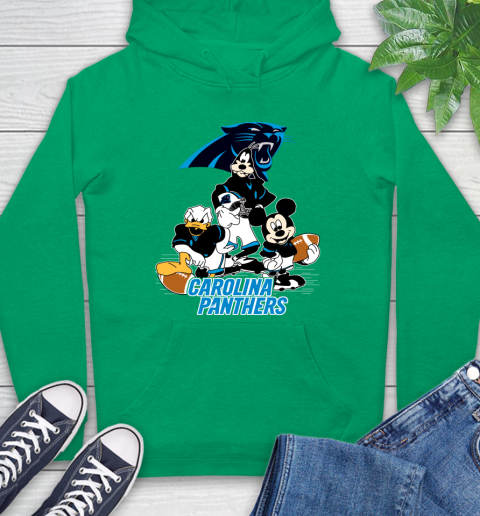 NFL Carolina Panthers Mickey Mouse Donald Duck Goofy Football Shirt Hoodie 8