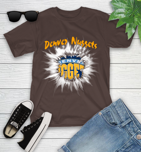 Denver Nuggets NBA Basketball Rip Sports Youth T-Shirt 8 Denver Nuggets NBA Basketball Rip Sports Youth T-Shirt - Image 8