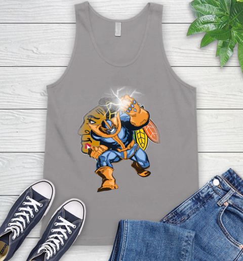 Chicago Blackhawks NHL Hockey Thanos Avengers Infinity War Marvel Tank Top 3