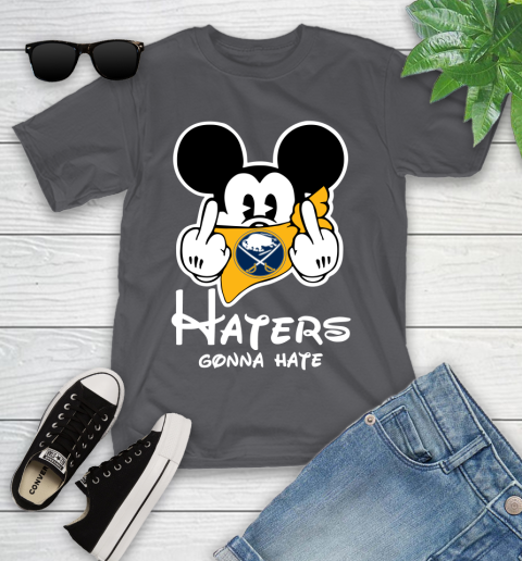 NHL Buffalo Sabres Haters Gonna Hate Mickey Mouse Disney Hockey T Shirt Youth T-Shirt 6