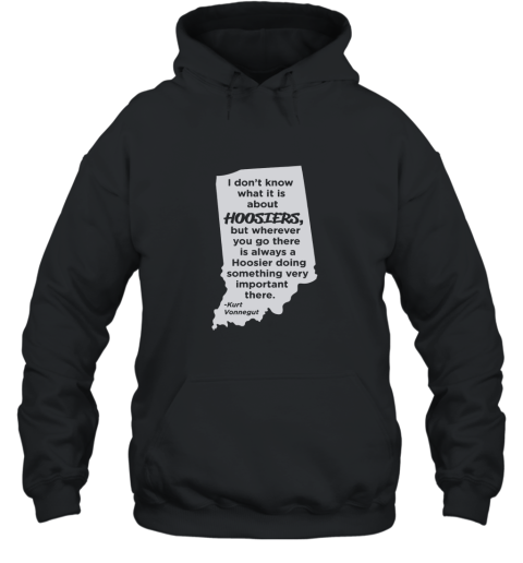Kurt Vonnegut Indiana Hoosiers (Silver) T shirt Hooded