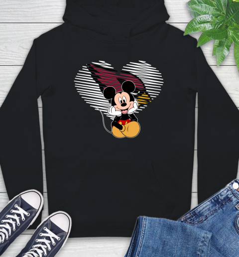 NFL Arizona Cardinals The Heart Mickey Mouse Disney Football T Shirt_000 Hoodie