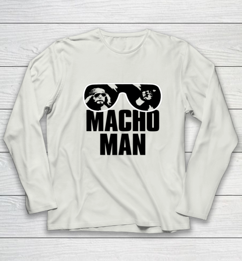 Macho Man Shirt Savage Sunglasses Graphic Long Sleeve T-Shirt 8