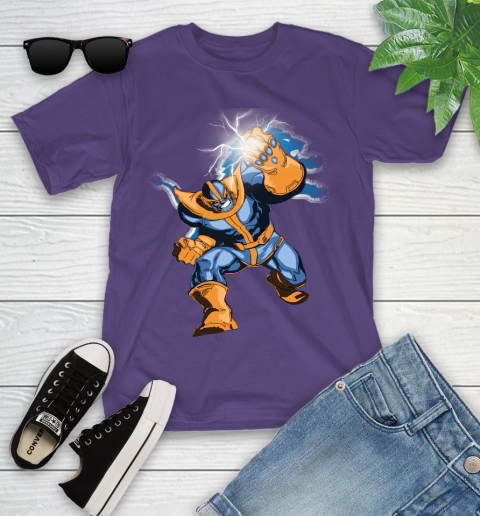 Detroit Lions NFL Football Thanos Avengers Infinity War Marvel Youth T-Shirt 3