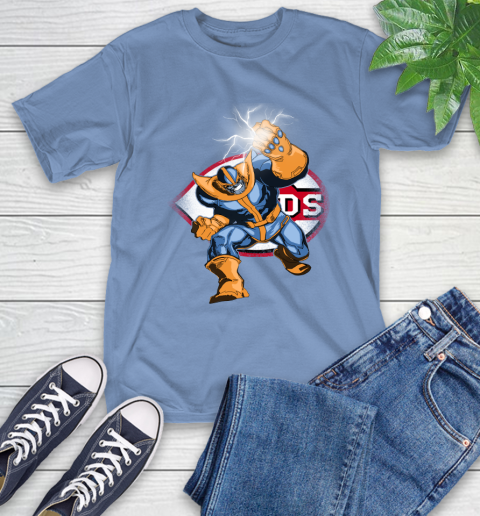 Cincinnati Reds MLB Baseball Thanos Avengers Infinity War Marvel T-Shirt 12
