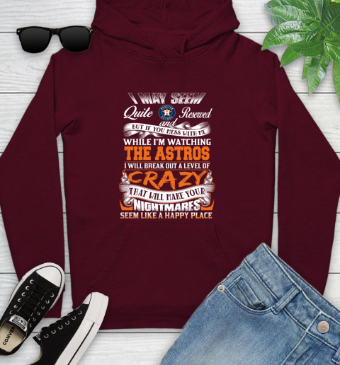 Houston Astros MLB Baseball Don't Mess With Me While I'm Watching My Team Youth Hoodie 7