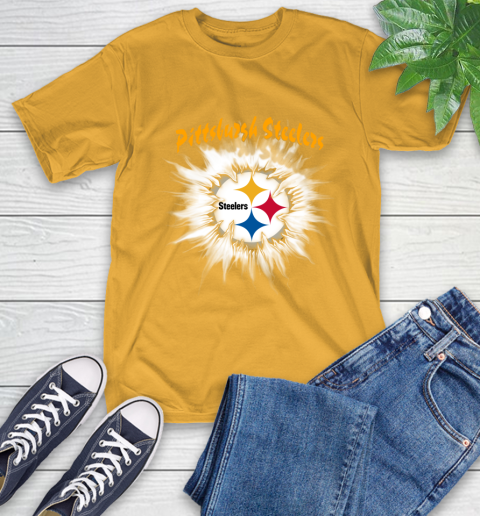 Pittsburgh Steelers NFL Football Adoring Fan Rip Sports T-Shirt 2
