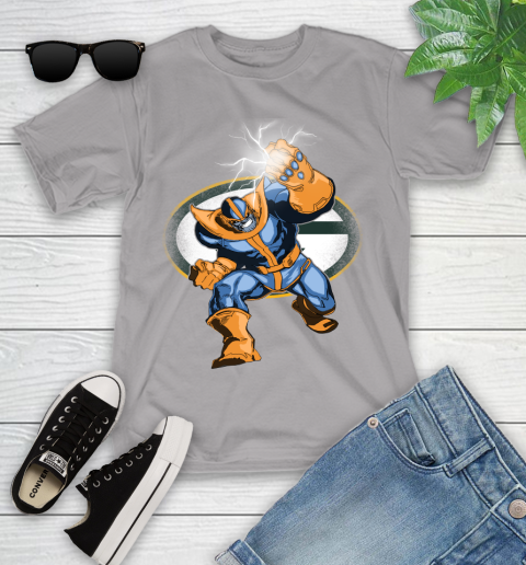 Green Bay Packers NFL Football Thanos Avengers Infinity War Marvel Youth T-Shirt 4