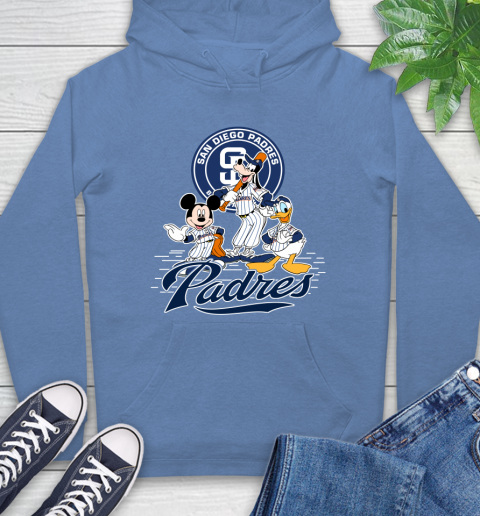 MLB San Diego Padres Mickey Mouse Donald Duck Goofy Baseball T Shirt Hoodie 11