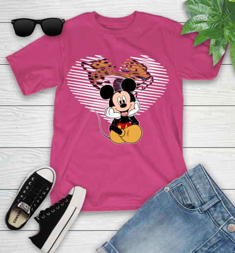 NFL Jacksonville Jaguars The Heart Mickey Mouse Disney Football T Shirt_000 Youth T-Shirt 11