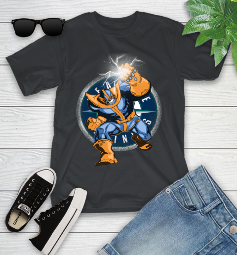 Seattle Mariners MLB Baseball Thanos Avengers Infinity War Marvel Youth T-Shirt