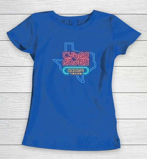 Cyber Rodeo Shirt Elon Musk Giga Texas Tesla Event Women's T-Shirt 6
