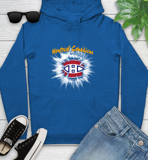 Montreal Canadiens NHL Hockey Adoring Fan Rip Sports Youth Hoodie 11