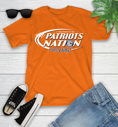 NFL A True Friend Of The New England Patriots Dilly Dilly Football Sports Youth T-Shirt 9