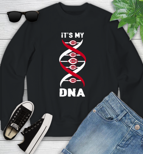 Cincinnati Reds MLB Baseball It's My DNA Sports Youth Sweatshirt