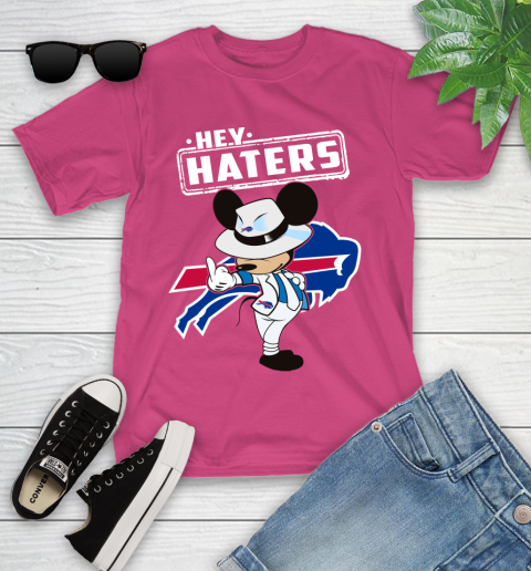 NFL Hey Haters Mickey Football Sports Buffalo Bills Youth T-Shirt 11