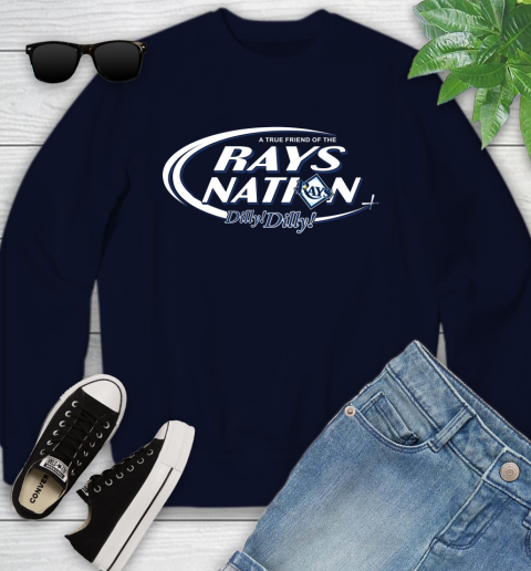 MLB A True Friend Of The Tampa Bay Rays Dilly Dilly Baseball Sports Youth Sweatshirt 2