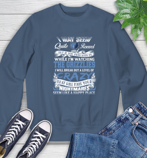 Memphis Grizzlies NBA Basketball Don't Mess With Me While I'm Watching My Team Sweatshirt 8
