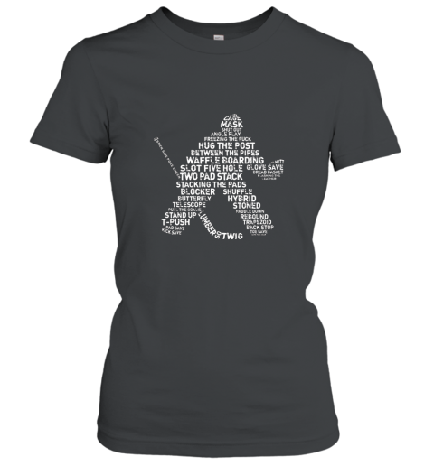 Hockey Goalie Typography T shirt Women T-Shirt