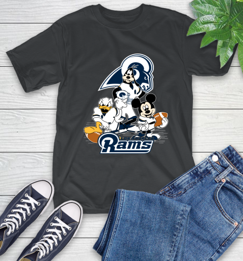 NFL Los Angeles Rams Mickey Mouse Donald Duck Goofy Football Shirt T-Shirt