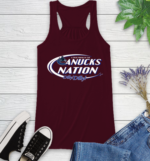 NHL A True Friend Of The Vancouver Canucks Dilly Dilly Hockey Sports Racerback Tank 2