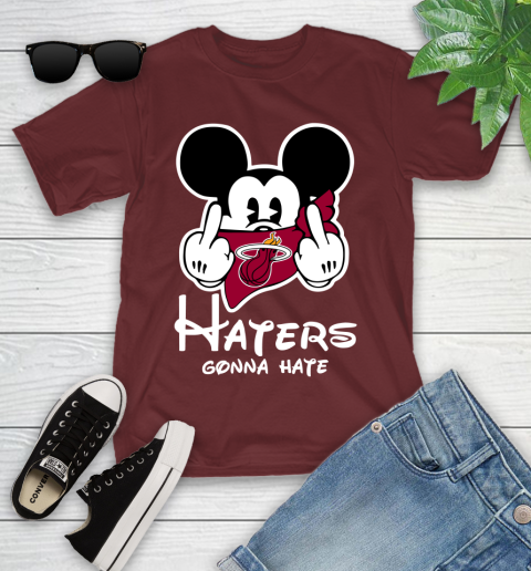 NBA Miami Heat Haters Gonna Hate Mickey Mouse Disney Basketball T Shirt Youth T-Shirt 14