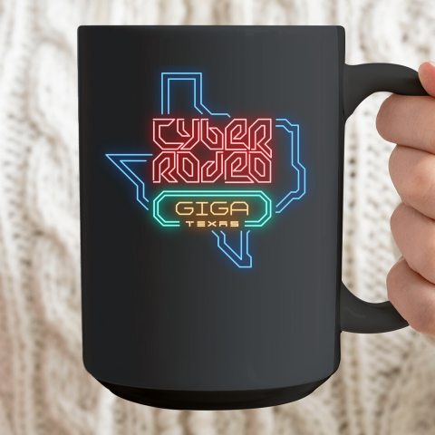 Cyber Rodeo Shirt Elon Musk Giga Texas Tesla Event Ceramic Mug 15oz 2