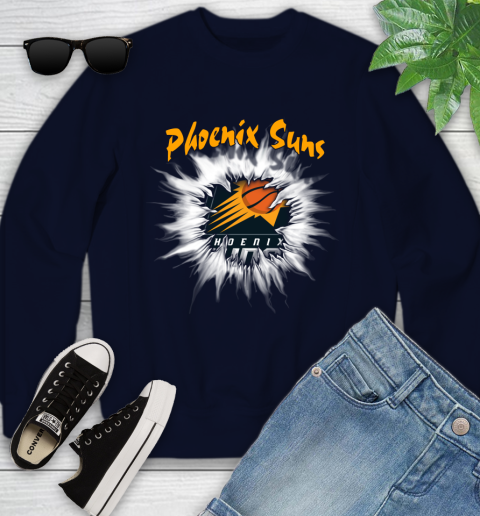 Phoenix Suns NBA Basketball Rip Sports Youth Sweatshirt 2