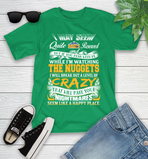 Denver Nuggets NBA Basketball Don't Mess With Me While I'm Watching My Team Youth T-Shirt 8